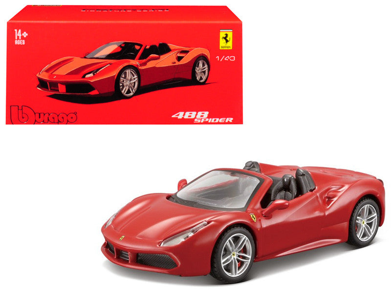 Bburago Signature Series Ferrari 488 Spider 1:43 red