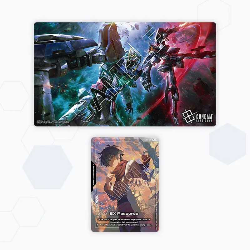 Gundam Card Game: Playmat and Card Set - Mobile Suit Gundam 00 by Bandai | Sensales