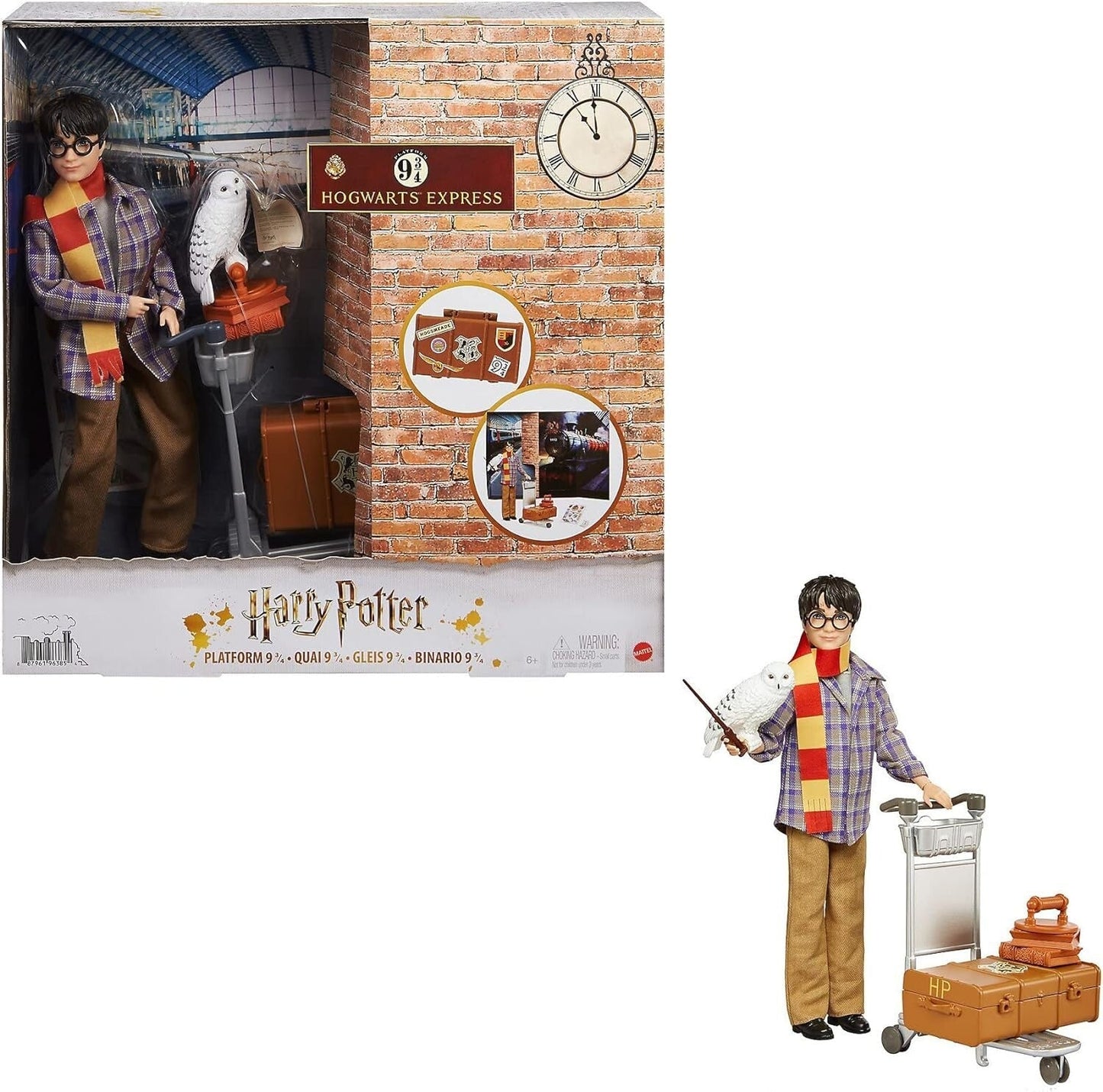 Harry Potter Collectible Platform 9 3/4 Doll 10 - inch, Posable, Wearing Travel & by Harry Potter | Sensales