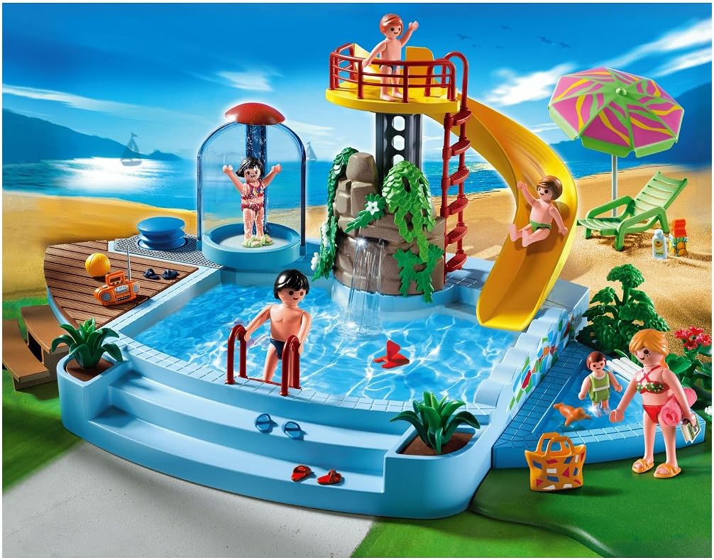 Playmobil 4858 Pool with Water Slide by My Store | Sensales