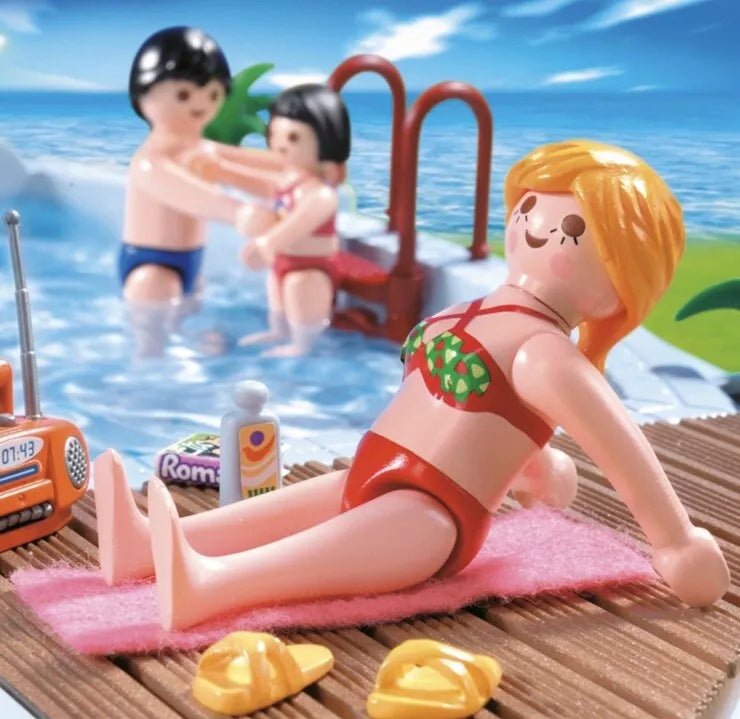 Playmobil 4858 Pool with Water Slide by My Store | Sensales