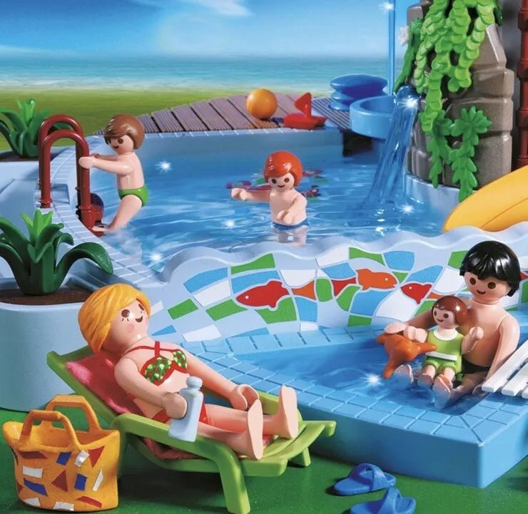 Playmobil 4858 Pool with Water Slide by My Store | Sensales
