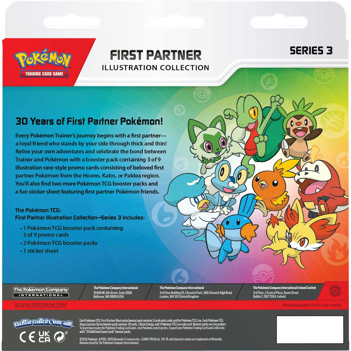 Pokémon TCG: First Partner Illustration Collection - Series 3 by The Pokémon Company Int. | Sensales