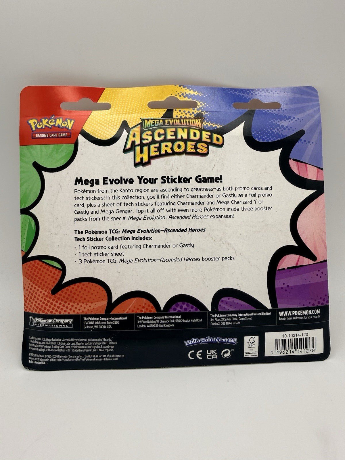 Pokémon TCG Mega Evolution Ascended Heroes Tech Sticker Collection - Red IN STOCK by Sensales | Sensales