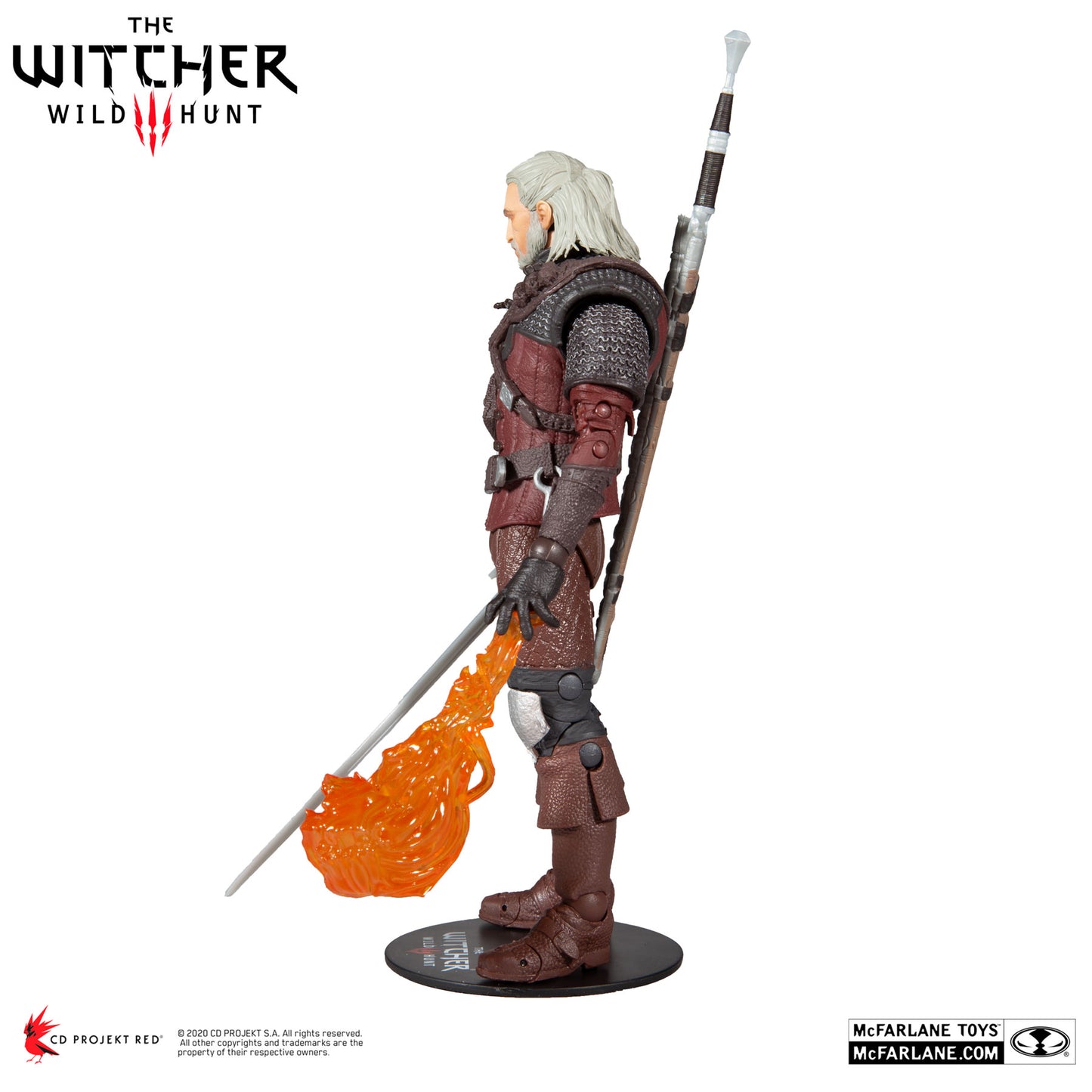 McFarlane Witcher Geralt of Rivia Wolf Armor figure detail
