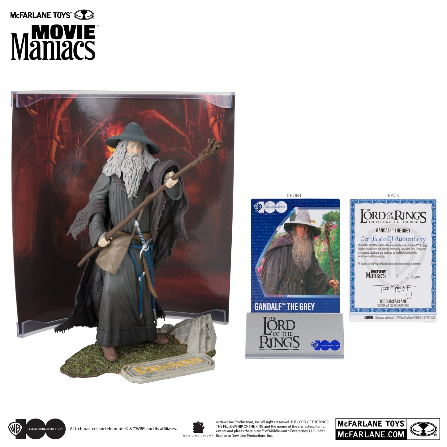 McFarlane Movie Maniacs Gandalf the Grey figure detail