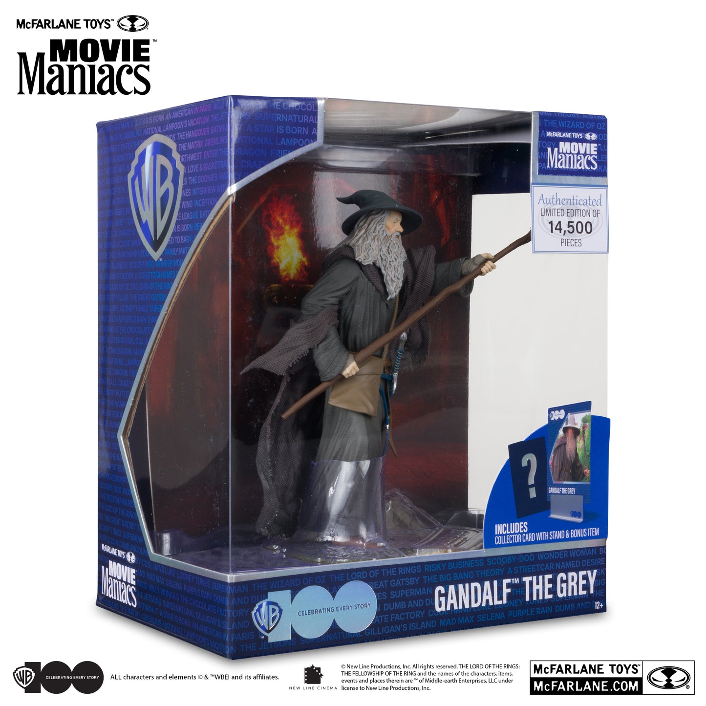 McFarlane Toys Movie Maniacs Gandalf the Grey Figure - front of box