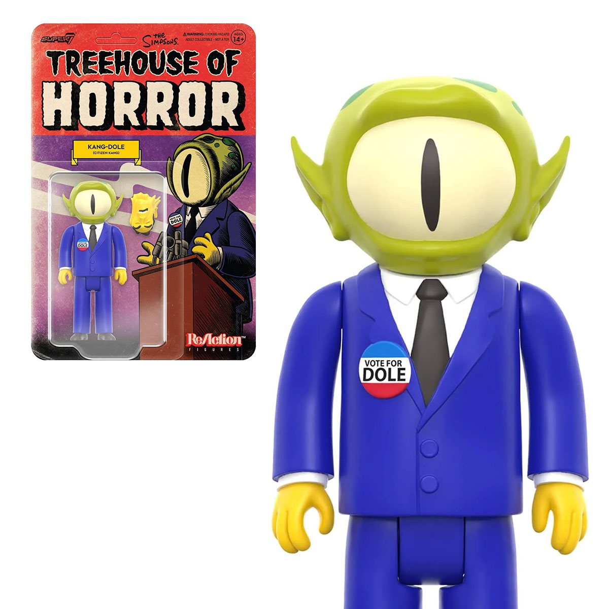 Super7 Reaction Simpsons Treehouse of Horror Kang-Dole figure