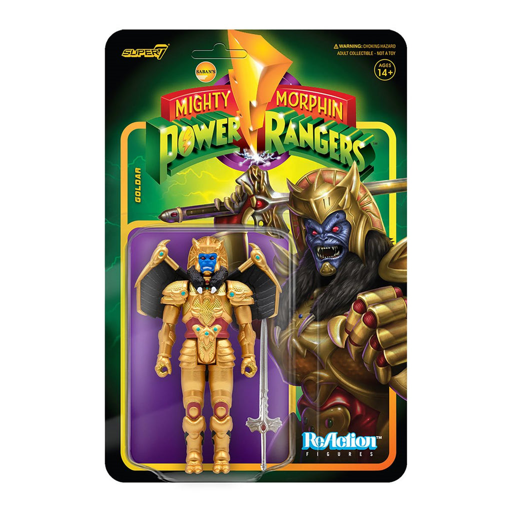 Mighty Morphin Power Rangers ReAction Figure Wave 2 - Goldar packaging