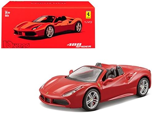 Bburago Signature Series Ferrari 488 Spider 1:43 red
