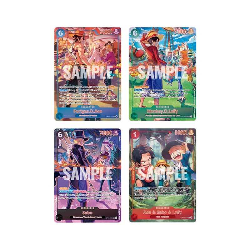One Piece Card Game English Version 3rd Anniversary Set - sample cards