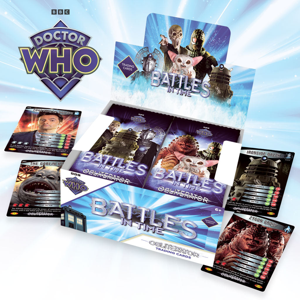 Doctor Who Battles in Time Obliterator Limited Edition sealed booster box