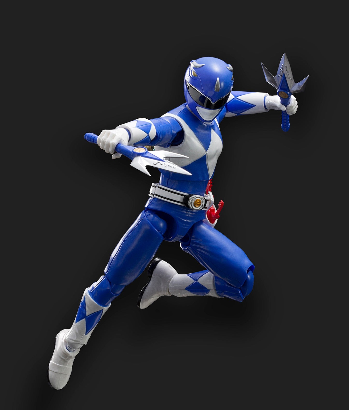 Power Rangers Mighty Morphin VHS Exclusive Blue Ranger - dynamic pose