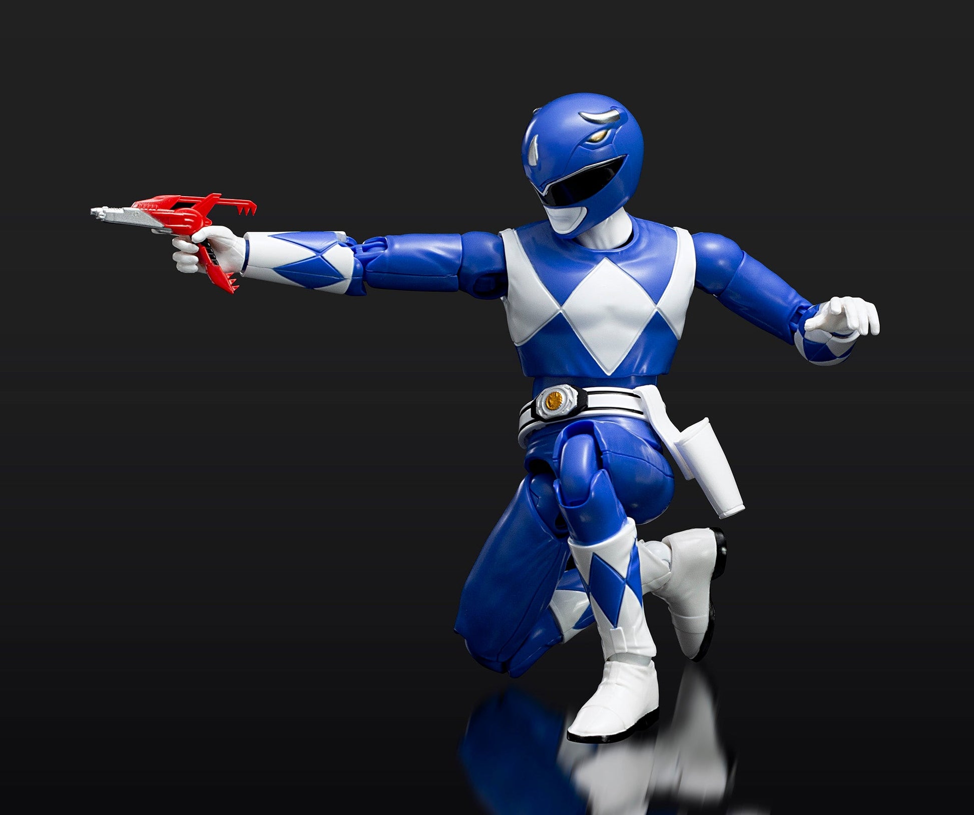 Power Rangers Mighty Morphin VHS Exclusive Blue Ranger - with blaster