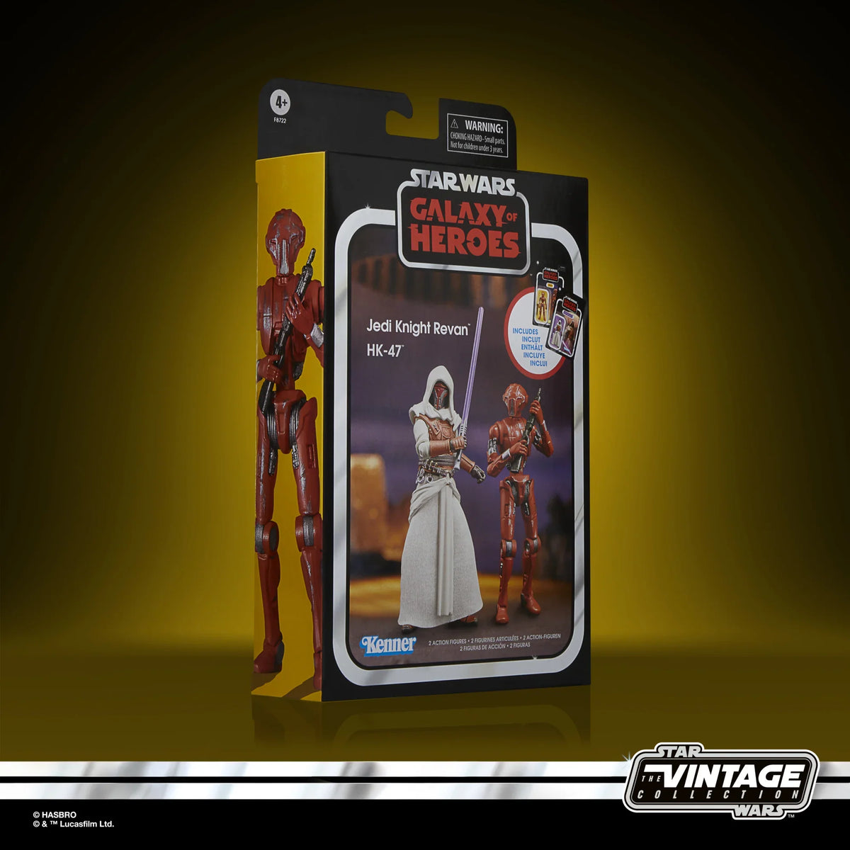 Star Wars The Vintage Collection HK-47 & Jedi Knight Revan Galaxy of Heroes 2-Pack - packaging angled view