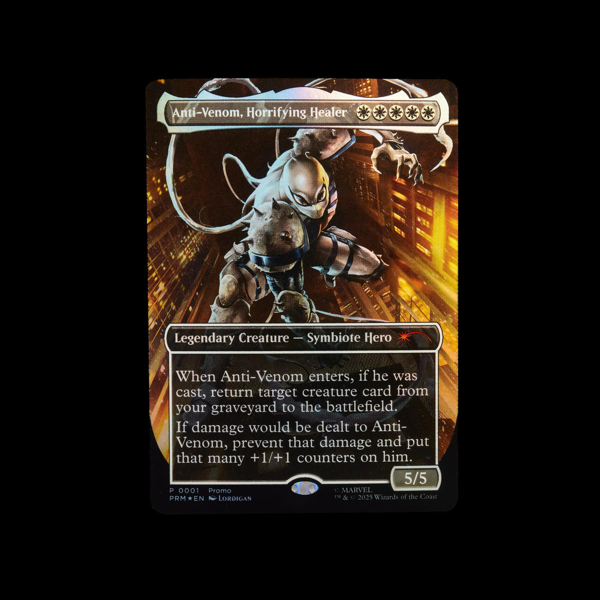 Exclusive foil Magic: The Gathering card