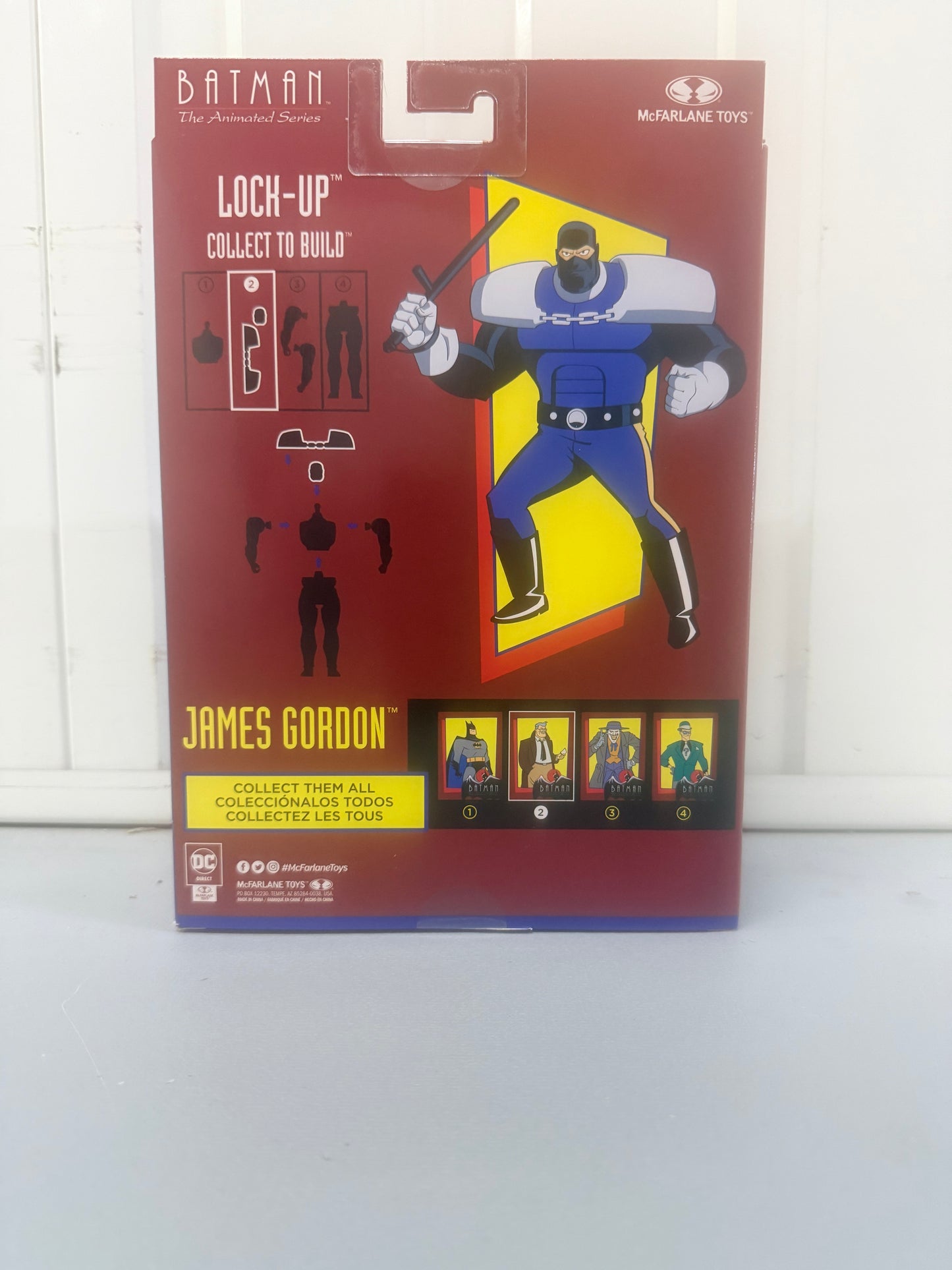 McFarlane Toys Batman: The Animated Series James Gordon Platinum Lock-Up BAF)