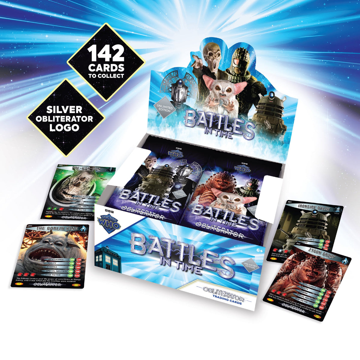 Doctor Who Battles in Time Obliterator Unlimited Edition sealed booster box