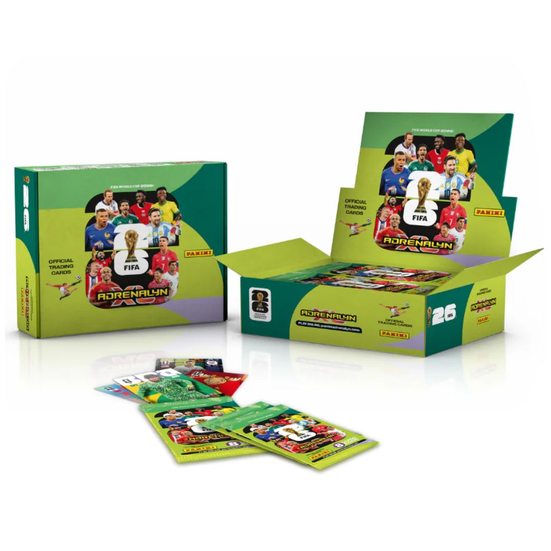 Panini FIFA World Cup 2026 Adrenalyn XL box with packets