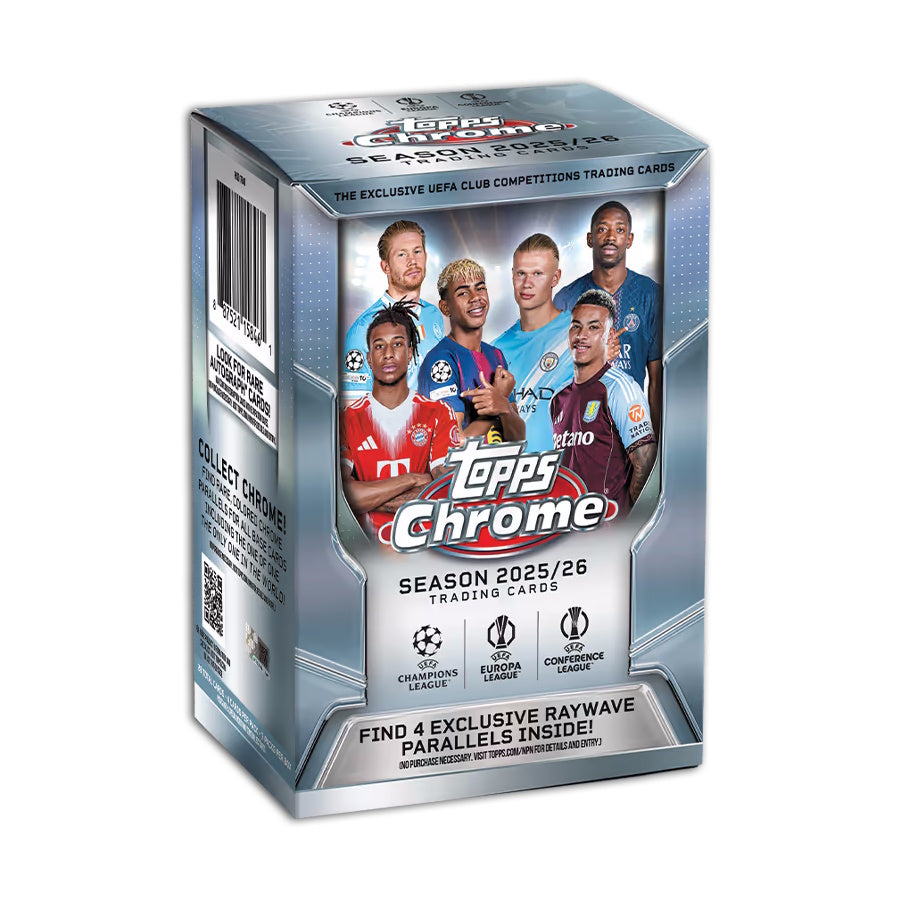 Topps Chrome UEFA Club Competitions 2025/26 Value Box