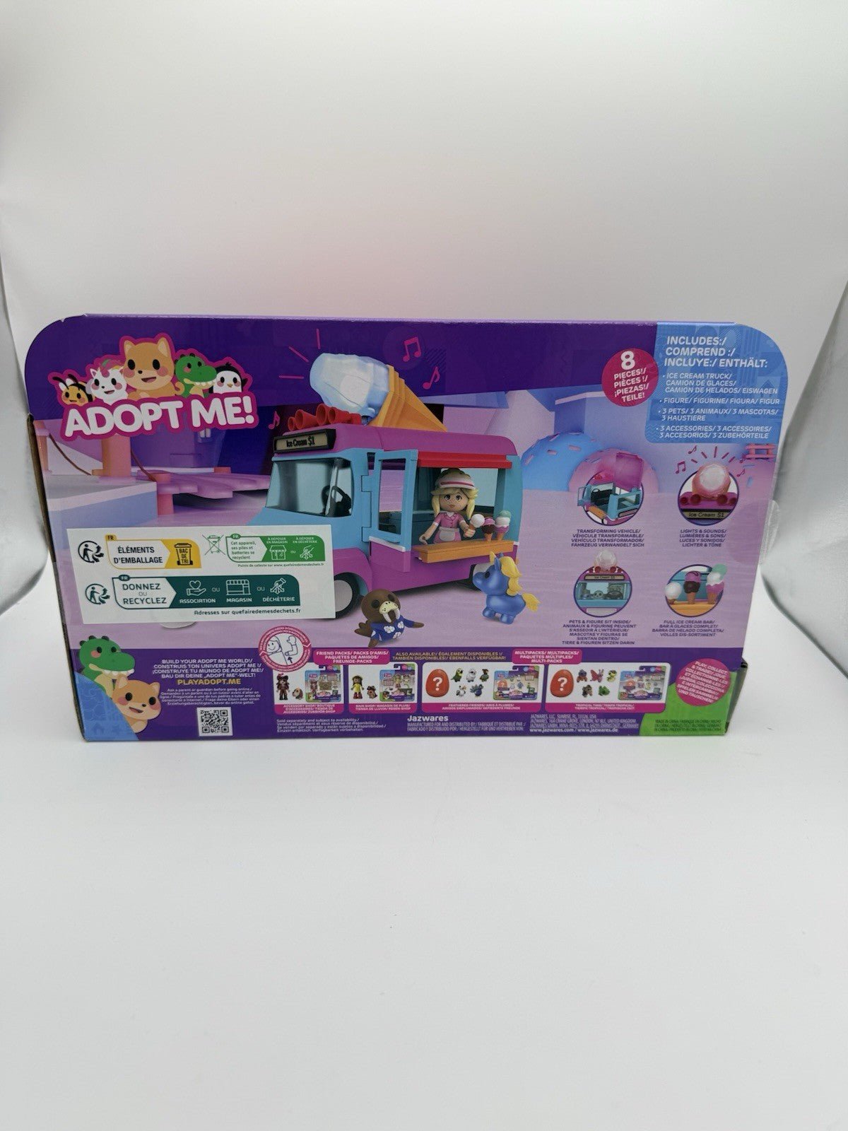 Adopt Me! Ice Cream Truck With Virtual Code Jazwares by Jazwares | Sensales