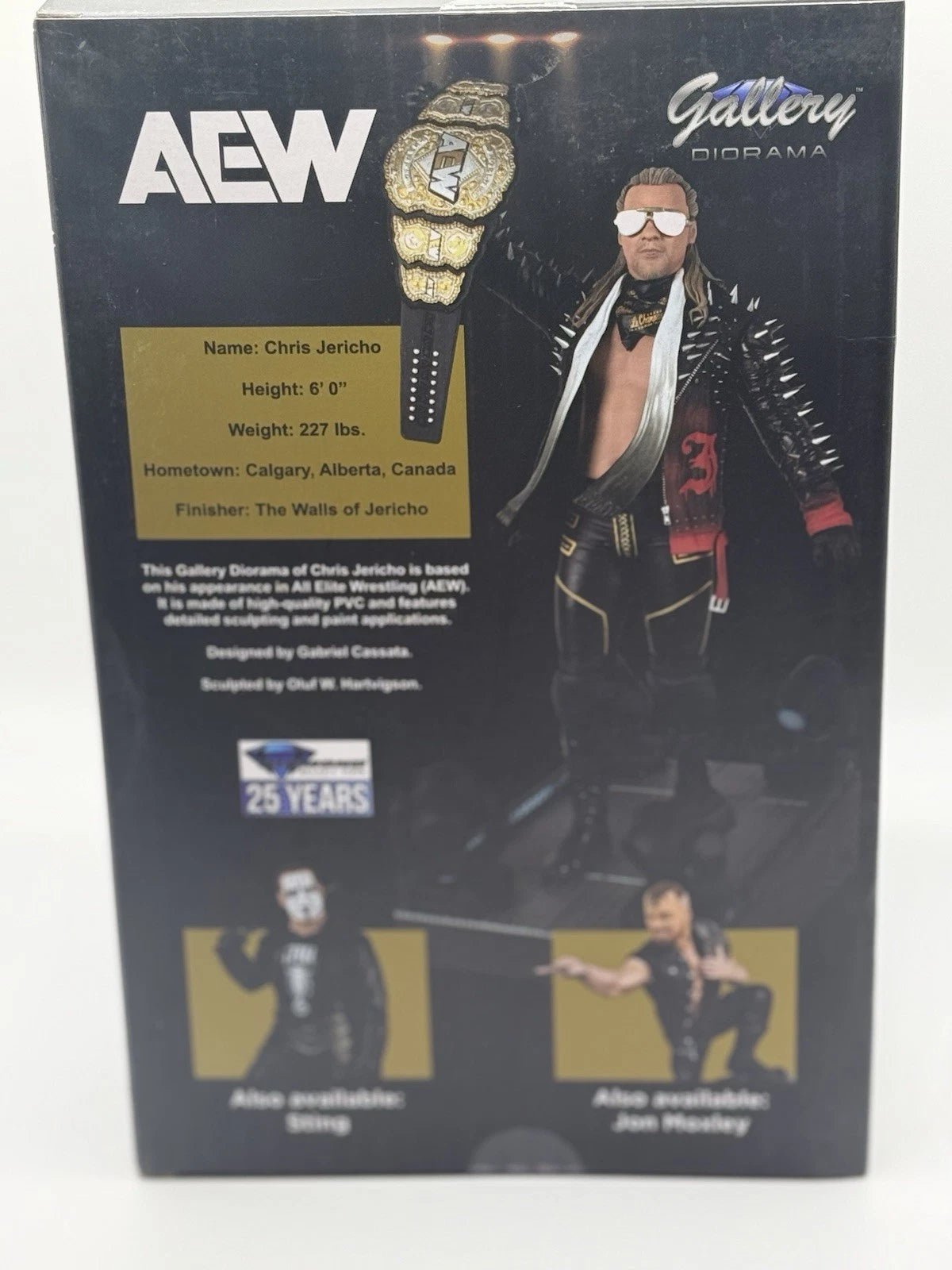 AEW CHRIS JERICHO GALLERY 10" DIORAMA PVC STATUE ADULT COLLECTIBLE AGE14+ by Diamond Select | Sensales
