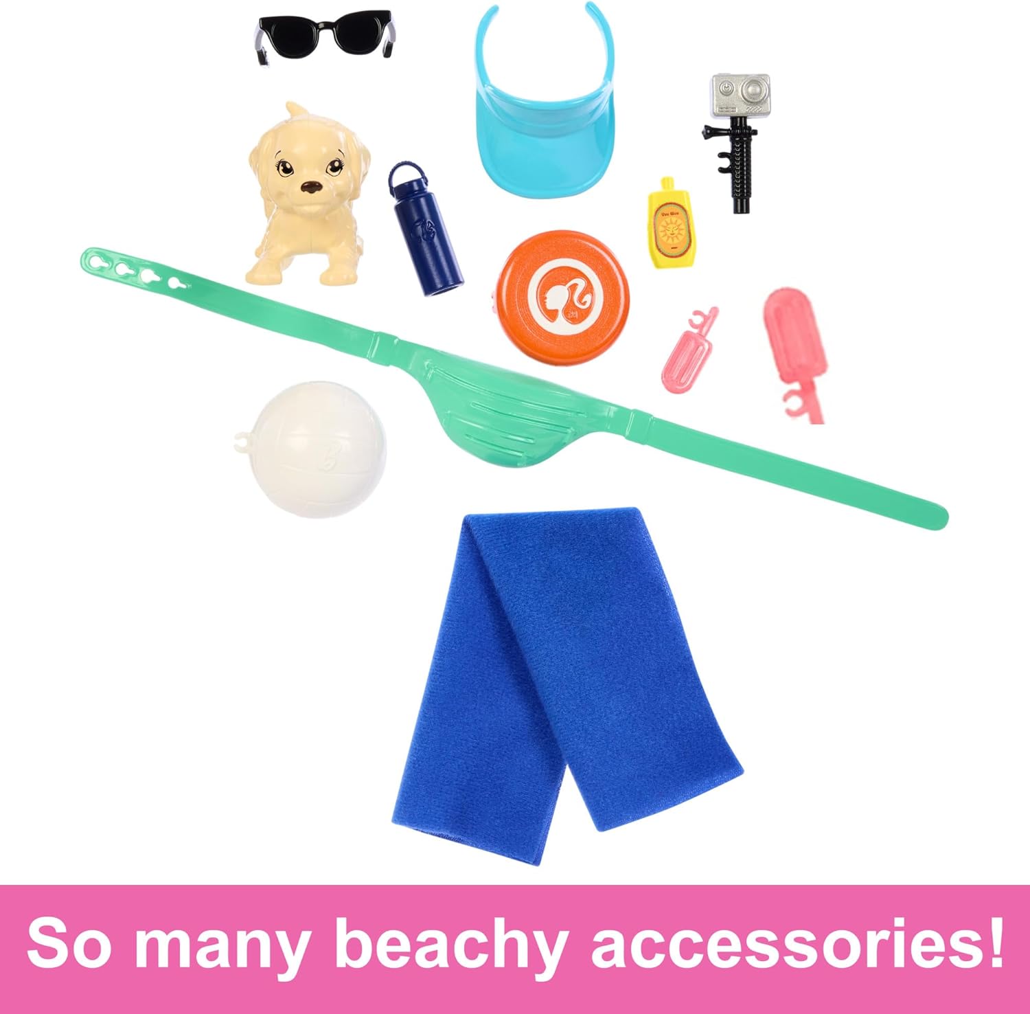 Barbie Ken Doll with Surfboard and Pet Puppy HPT50 by Sensales | Sensales