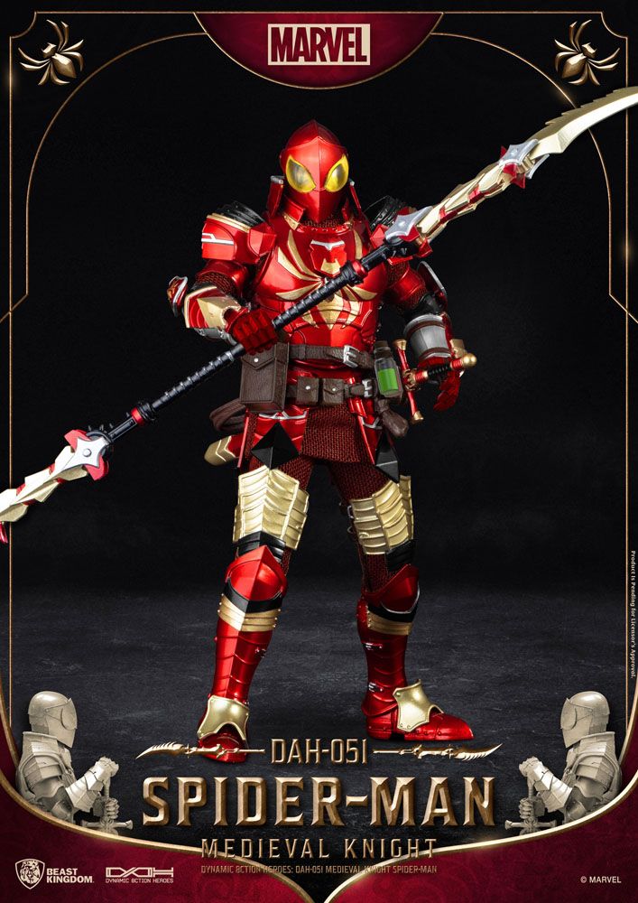 Beast Kingdom DAH - 051 Spider - Man Medieval Knight Action Figure (Marvel) by Beast Kingdom | Sensales
