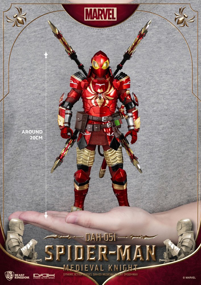 Beast Kingdom DAH - 051 Spider - Man Medieval Knight Action Figure (Marvel) by Beast Kingdom | Sensales