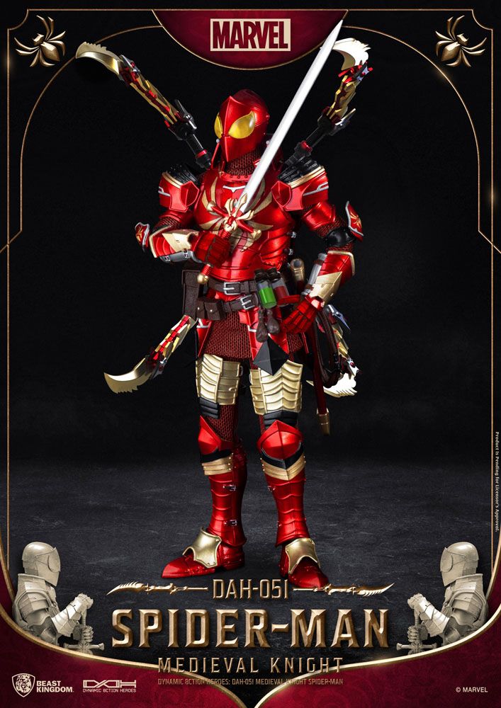 Beast Kingdom DAH - 051 Spider - Man Medieval Knight Action Figure (Marvel) by Beast Kingdom | Sensales