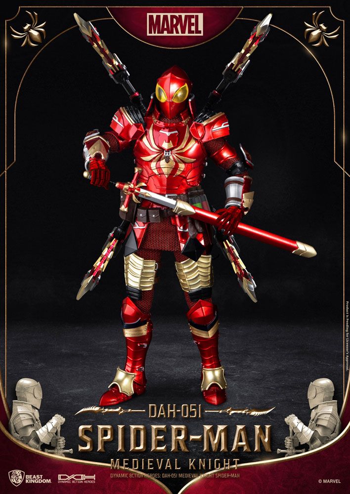 Beast Kingdom DAH - 051 Spider - Man Medieval Knight Action Figure (Marvel) by Beast Kingdom | Sensales