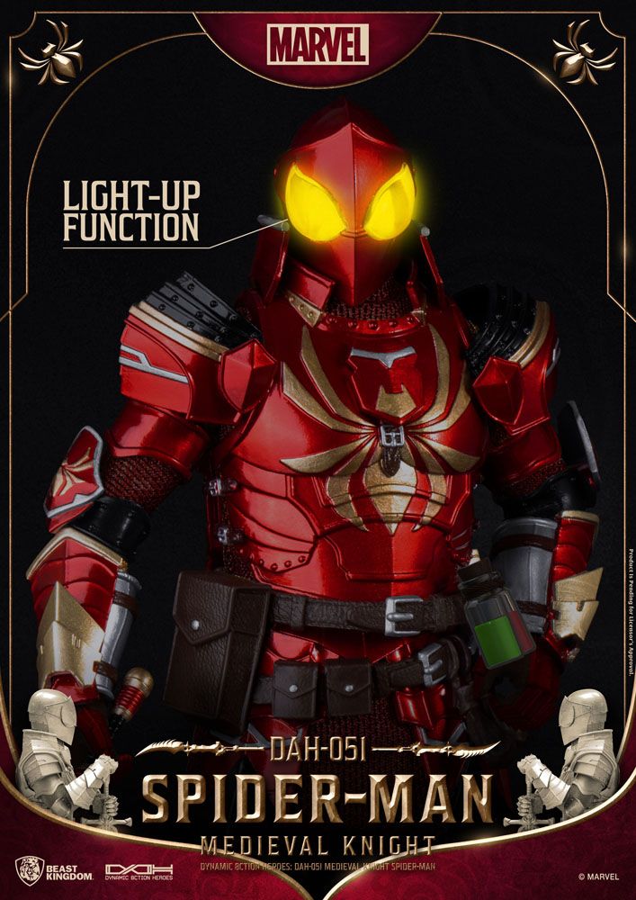 Beast Kingdom DAH - 051 Spider - Man Medieval Knight Action Figure (Marvel) by Beast Kingdom | Sensales