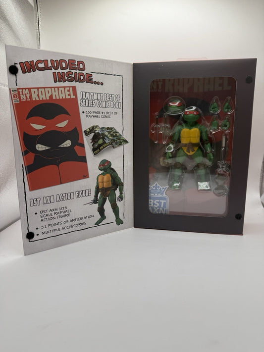BST AXN Teenage Mutant Ninja Turtles - Raphael Exclusive Figure & Comic Book by BST AXN | Sensales