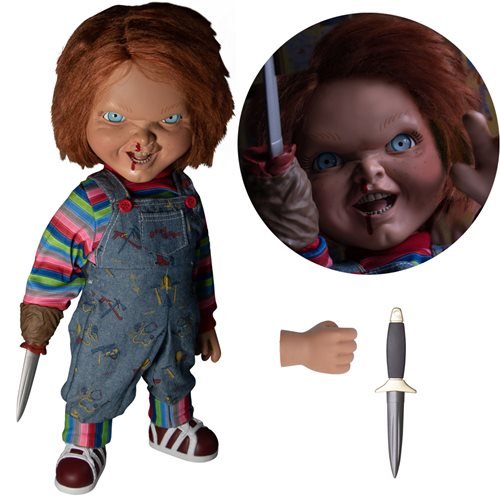 Child's Play 2 Talking Menacing Chucky 15-Inch Mega Scale Doll - Mezco by Mezco Toyz | Sensales