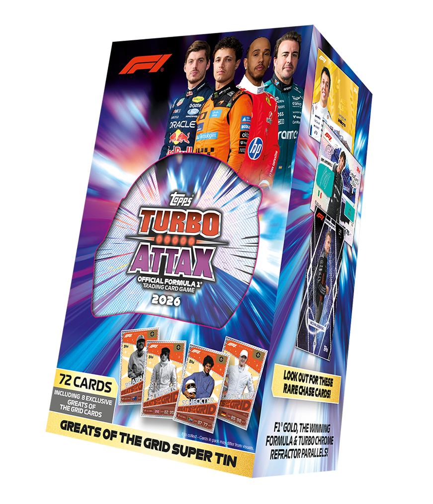 Formula 1 Turbo Attax 2026 Trading Cards Super Tin by Topps/Merlin | Sensales