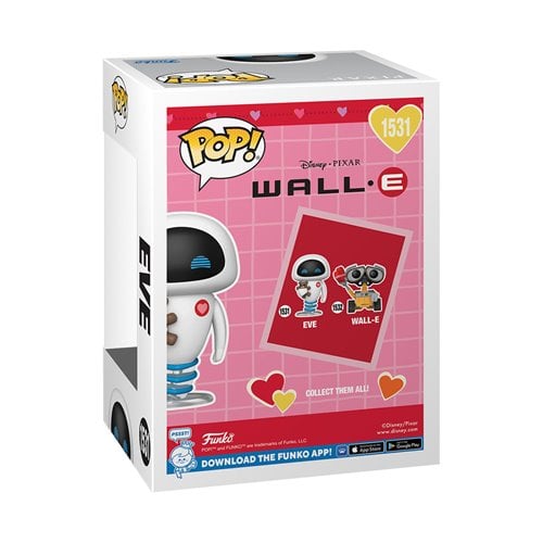 Funko Pop! Disney Pixar WALL-E Eve (Valentine's) #1531 Vinyl Figure by Funko | Sensales