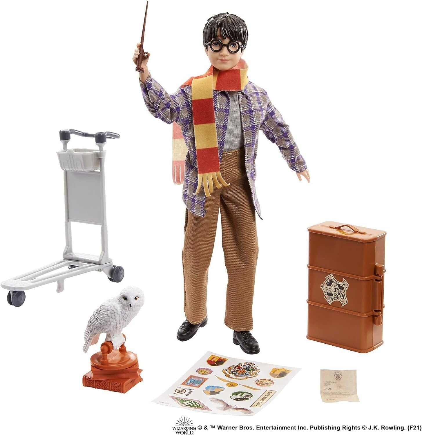 Harry Potter Collectible Platform 9 3/4 Doll 10 - inch, Posable, Wearing Travel & by Harry Potter | Sensales