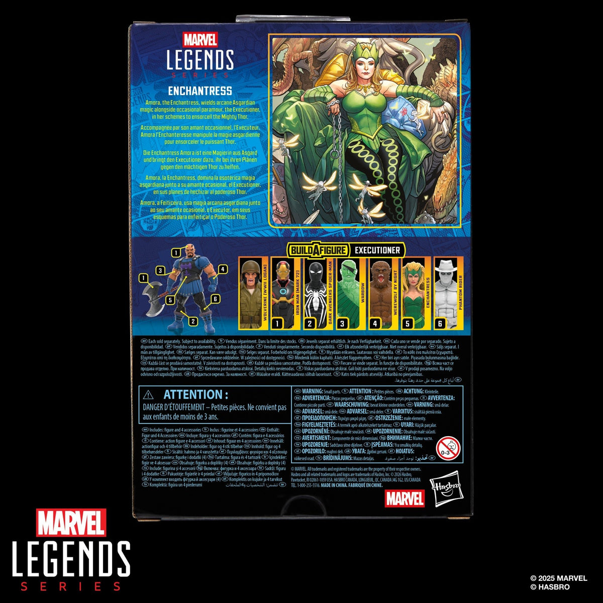 Hasbro Marvel Legends Enchantress 6-Inch Figure - Executioner BAF by Hasbro | Sensales