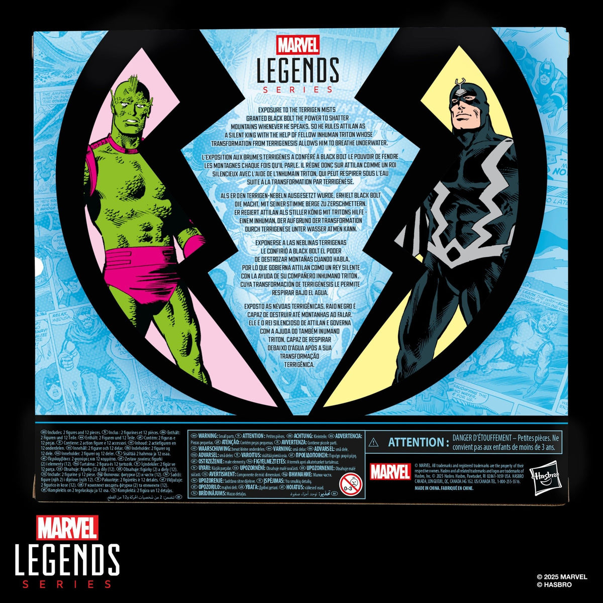 Hasbro Marvel Legends Series Inhumans Black Bolt & Triton 6-Inch Figure 2-Pack by Hasbro | Sensales
