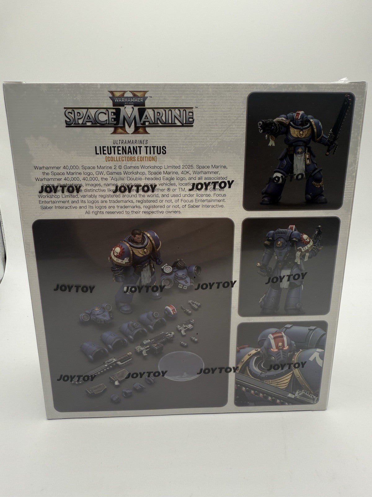 JOYTOY Warhammer Space Marine 1/18 Action figure Ultramarines Lieutenant Titus by JOYTOY | Sensales