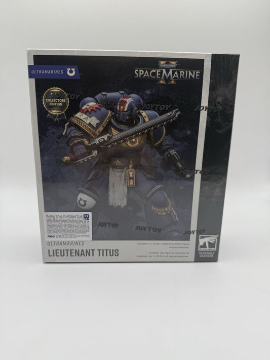 JOYTOY Warhammer Space Marine 1/18 Action figure Ultramarines Lieutenant Titus by JOYTOY | Sensales