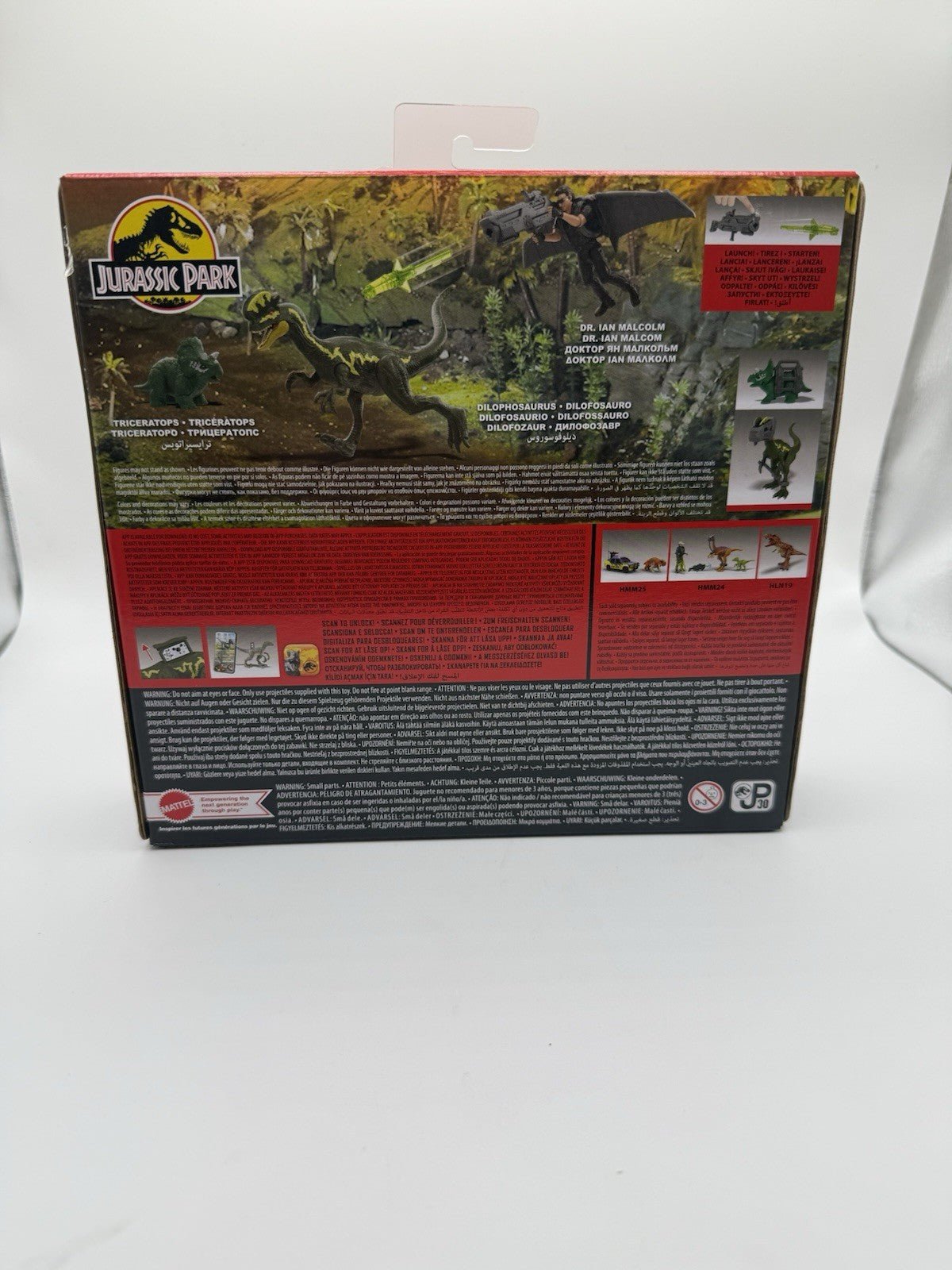 Jurassic Park - Dr. Ian Malcolm action figure w/ Glider Escape Pack New by Mattel | Sensales