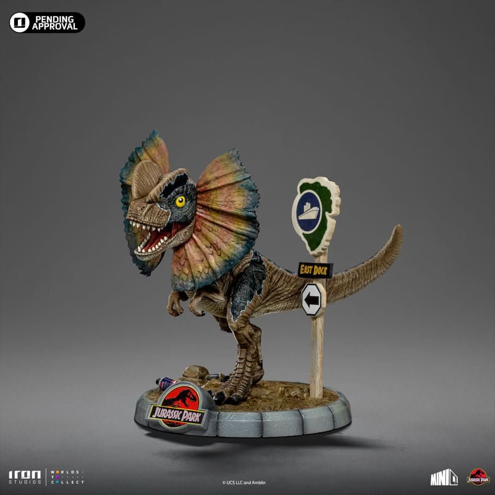 Statue Dilophosaurus Jurassic Park MiniCo - detail 3