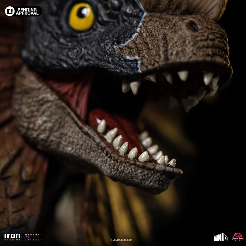 Statue Dilophosaurus Jurassic Park MiniCo - detail 6