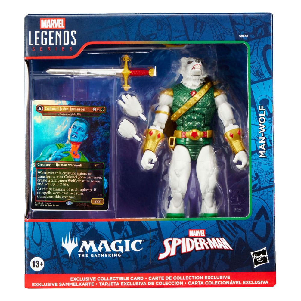 Marvel Legends Magic: The Gathering Man-Wolf 15cm Figure + Foil Card by Hasbro | Sensales