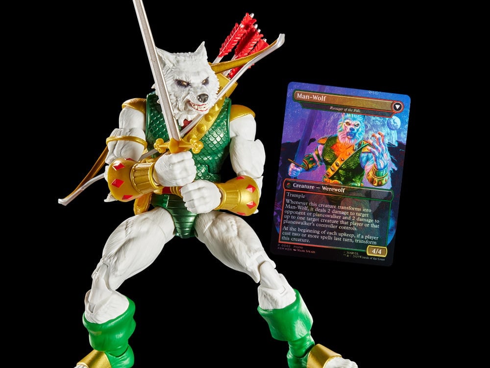 Marvel Legends Magic: The Gathering Man-Wolf 15cm Figure + Foil Card by Hasbro | Sensales