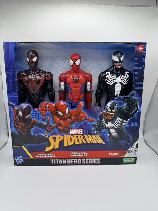 Marvel Spider - Man Titan Hero Series 3 Pack. Miles Morales, Spider - Man Venom by Marvel | Sensales