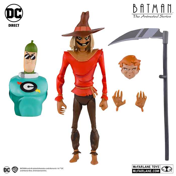 McFarlane Toys Batman: The Animated Series Scarecrow Platinum 6" Action Figure by McFarlane Toys | Sensales