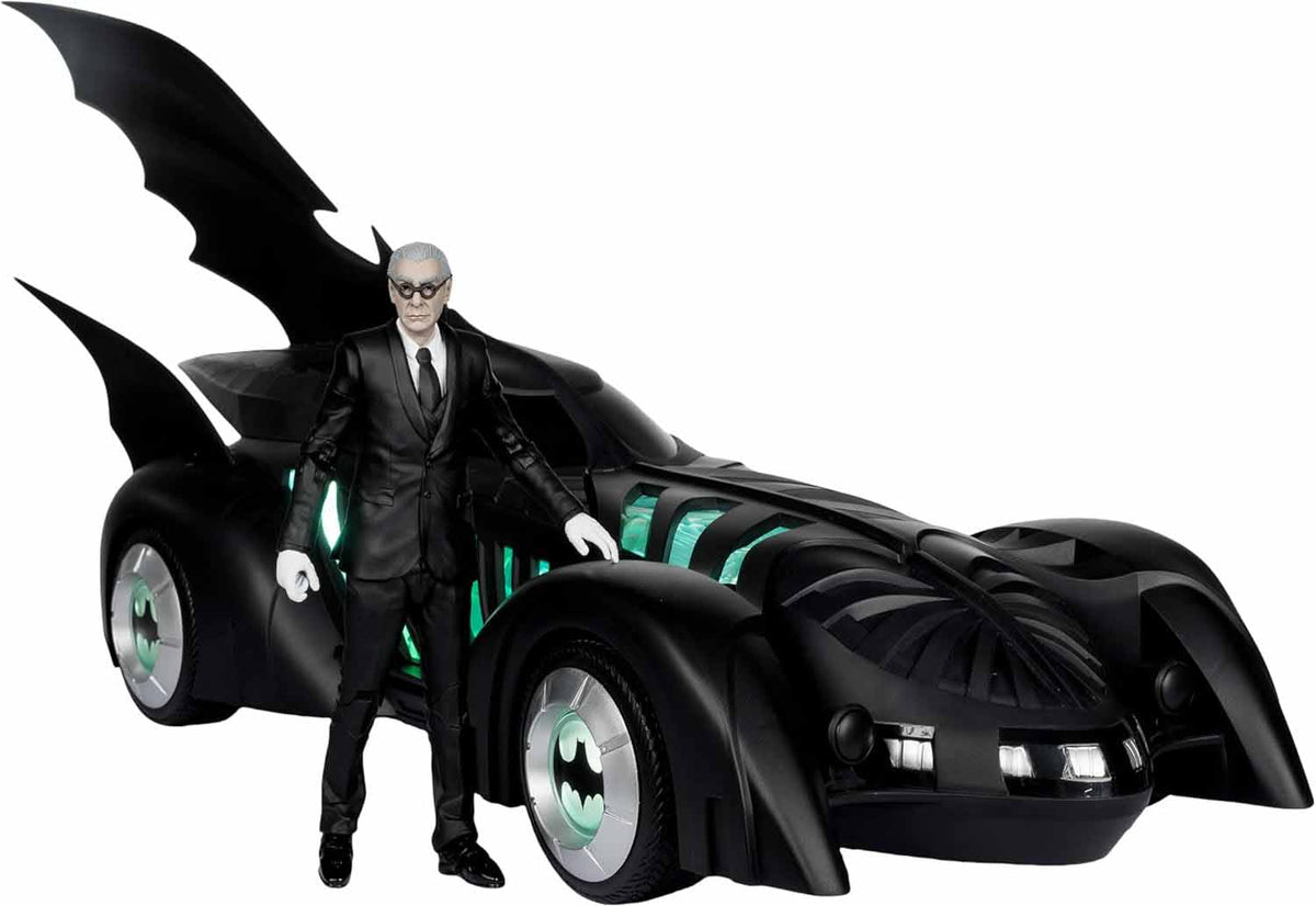 McFarlane Toys DC Multiverse Alfred Pennyworth & Batmobile Vehicle Gold Label by McFarlane Toys | Sensales
