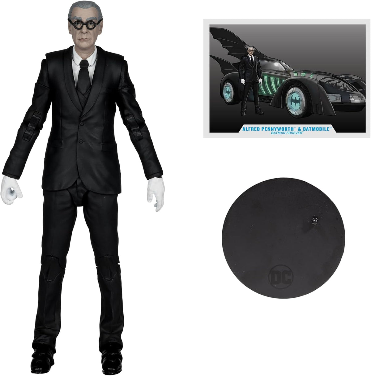 McFarlane Toys DC Multiverse Alfred Pennyworth & Batmobile Vehicle Gold Label by McFarlane Toys | Sensales